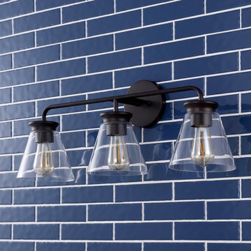 Kondo Modern Farmhouse Iron LED Vanity - JONATHAN Y